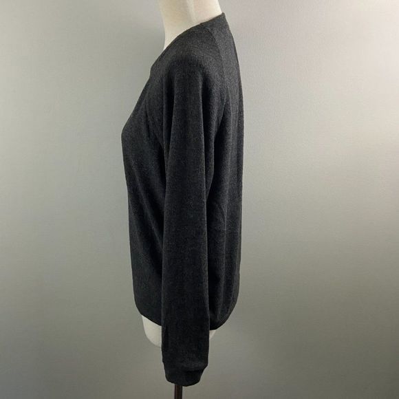 NWOT THE PROJECT SOCIAL T Grey Crew Neck "Gratitude Is The Best Attitude" Long S - Picture 4 of 8